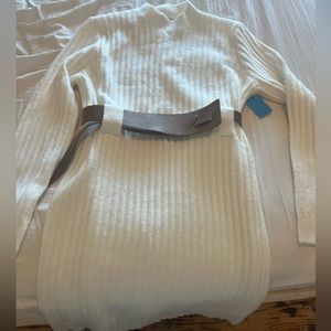 Paper crane sweater dress